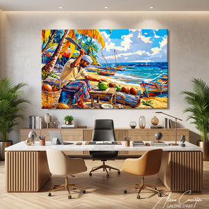 Affiche Plage Tropicale