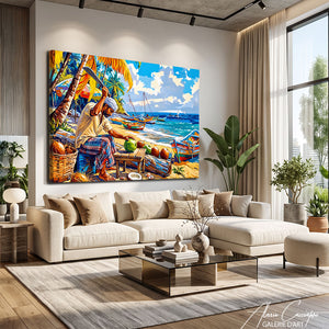 Décoration Murale Plage Tropicale