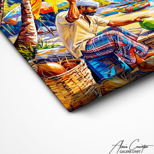 Art Mural Plage Tropicale