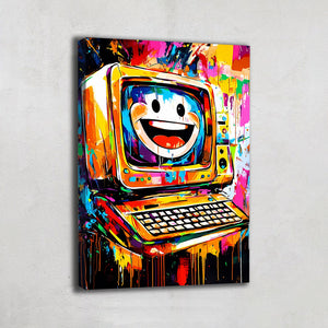 TABLEAU ORDINATEUR POP ART