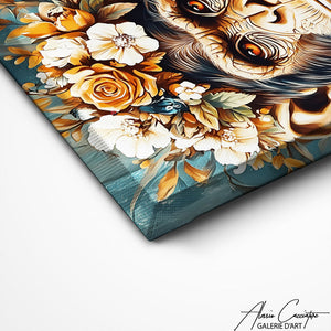 TABLEAU SINGE FLORAL Alessio Cacciatore