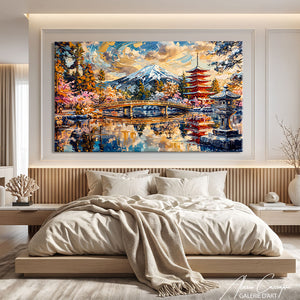 Toile Mont Fuji Peinture