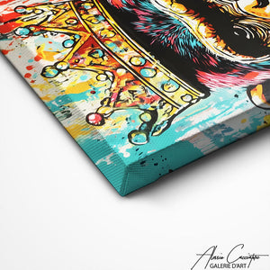 TABLEAU SINGE COULEUR Alessio Cacciatore