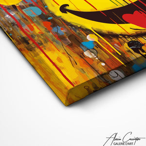 TABLEAU SMILEY STREET ART Alessio Cacciatore