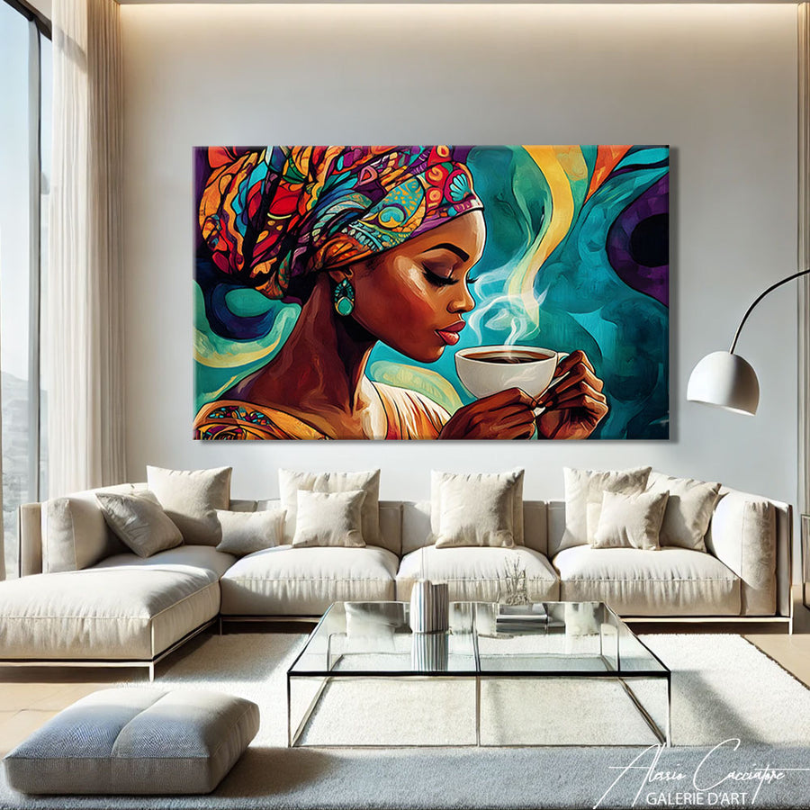 Cadre Deco Africaine – mise en situation