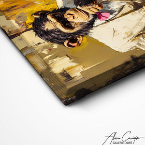 TABLEAU SINGE ARTISTE Alessio Cacciatore