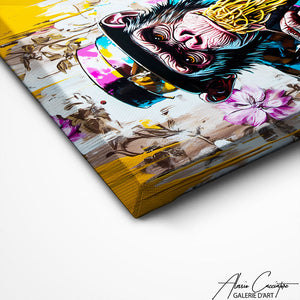TABLEAU SINGE POP ART Alessio Cacciatore
