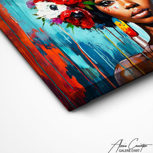 TABLEAU FLEURS FEMME Alessio Cacciatore