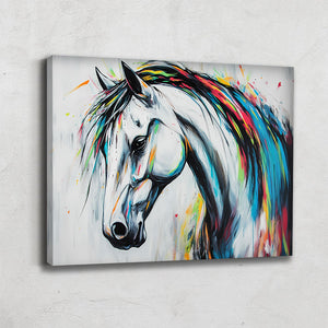 TABLEAU CHEVAL BLEU