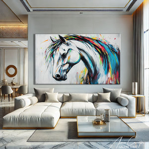 TABLEAU CHEVAL BLEU
