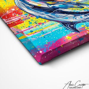 TABLEAU DAUPHIN STREET ART Alessio Cacciatore