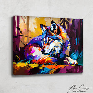 Tableau Loup Moderne