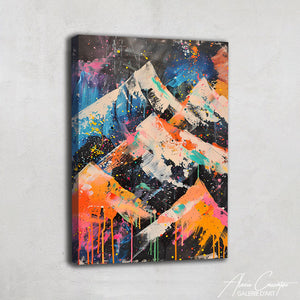 Tableau Peinture Montagne