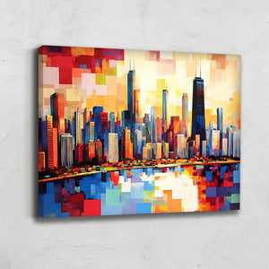 TABLEAU CHICAGO GÉOMÉTRIQUE