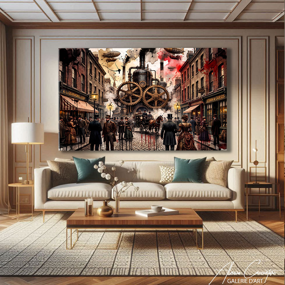 Peinture Grand Tableau Style Industriel