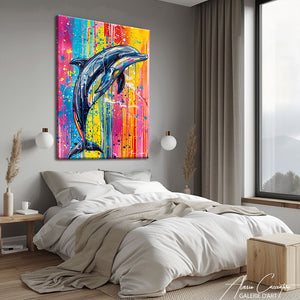 tableau street art coloré