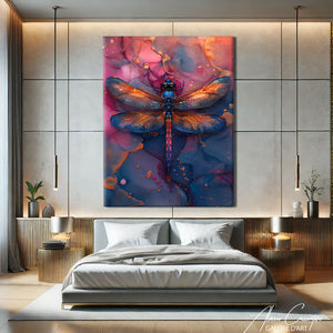 Peinture Libellule Aquarelle