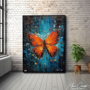 tableau papillon moderne