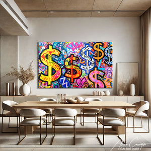 tableau street art avec cadre