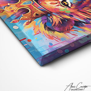 TABLEAU TÊTE DE LION COULEUR Alessio Cacciatore