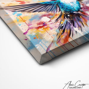 TABLEAU OISEAU ARTISTE Alessio Cacciatore