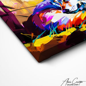 TABLEAU LOUP MODERNE Alessio Cacciatore
