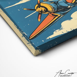 TABLEAU AVION VINTAGE Alessio Cacciatore