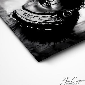TABLEAU AFRICAIN NOIR ET BLANC Alessio Cacciatore