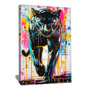 Tableau Panthere Noir