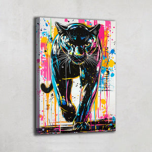 Tableau Panthere Noir