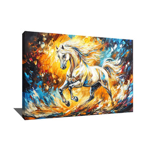 TABLEAU CHEVAL ORANGE