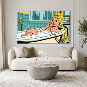 Peinture Pop Art Salle De Bain