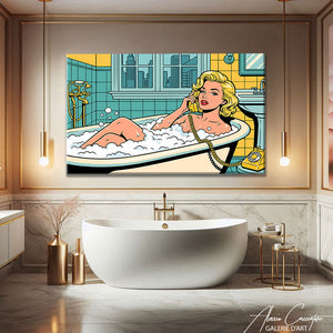 Affiche Pop Art Salle De Bain