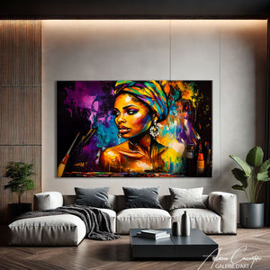 Toile Femme Afro