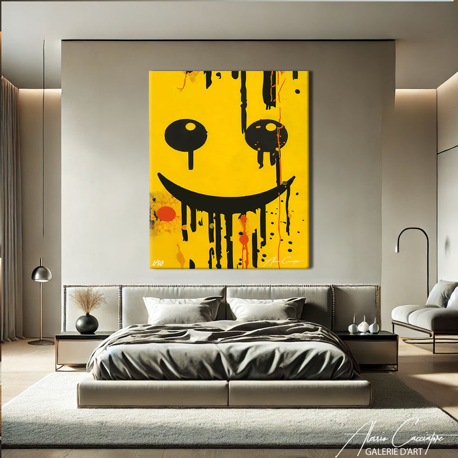 toile street art grand format – mise en situation