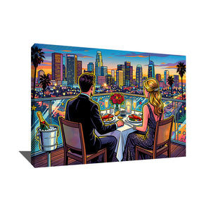Tableau Ville Pop Art