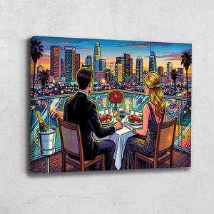 Tableau Ville Pop Art
