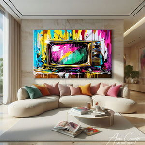 TABLEAU TÉLÉVISION POP ART