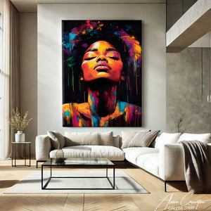Toile Portrait Femme Africaine
