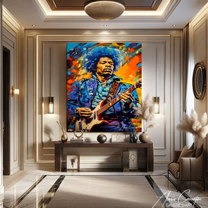TABLEAU JIMI HENDRIX GUITARE Alessio Cacciatore
