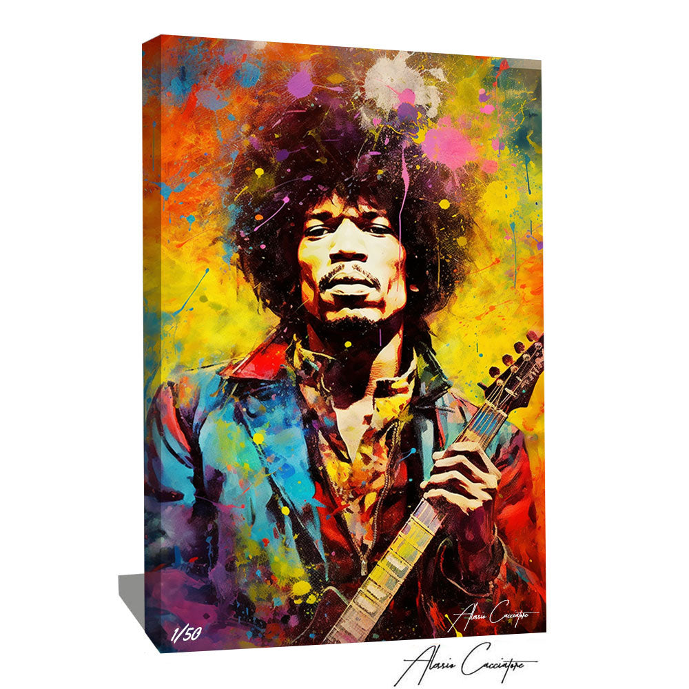 Jimi Hendrix Tableau Alessio Cacciatore