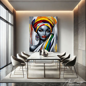Toile Portrait Femme Africaine