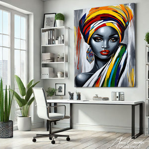 Tableau Femme Africaine sur Toile