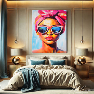 Tableau Femme Africaine Contemporain