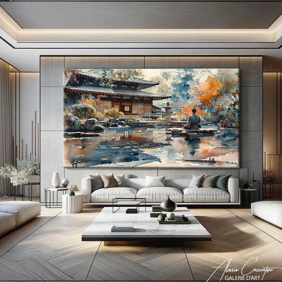 Tableau zen et nature – mise en situation