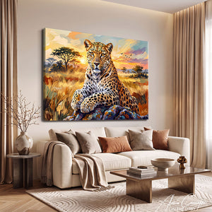 Affiche Grand Tableau Leopard