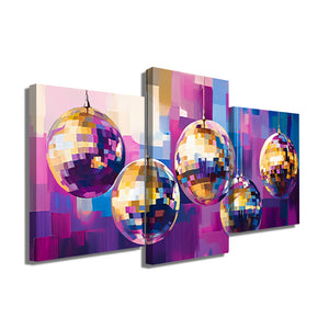 TABLEAU TRIPTYQUE DISCO