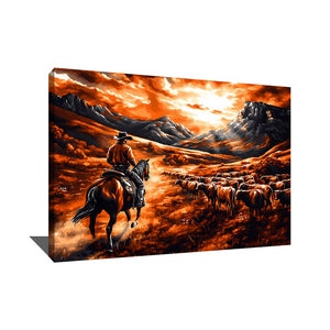 Tableau Paysage Western
