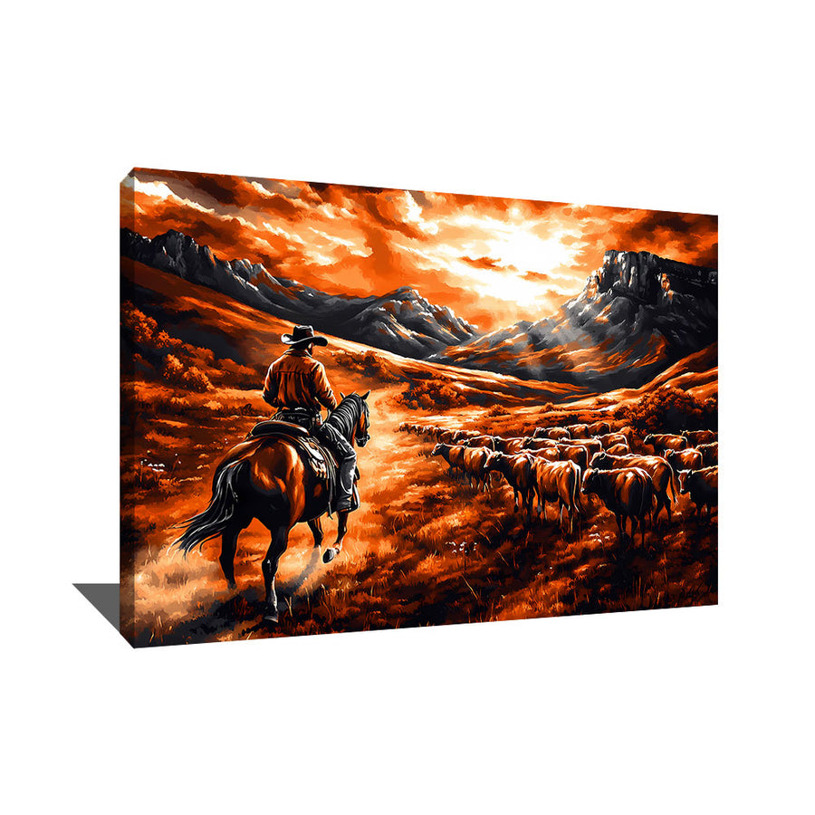 Tableau Paysage Western