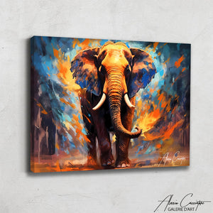 TABLEAU ÉLÉPHANT AFRICAIN